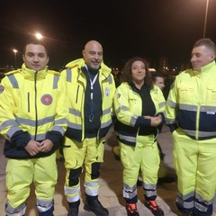 i volontari di Andria nella colonna mobile pugliese