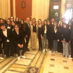 classi istituto carafa in visita a Palazzo Montecitorio a Roma con On Matera