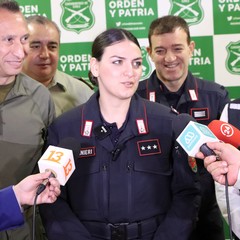 Il Capitano dei Carabinieri Claudia Matera in Cile