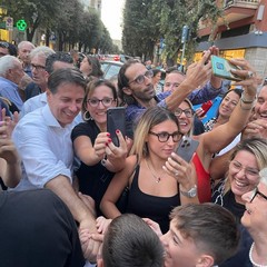 Tanta gente ad Andria con l'ex premier Giuseppe Conte