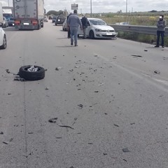 incidente sulla strada tangenziale nei pressi dello svincolo per Trani