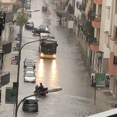 Piogge e temporali: tromba d'aria e strade allagate ad Andria