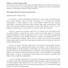 Documento dell'ANAC