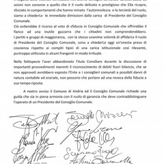 richiesta dimissioni