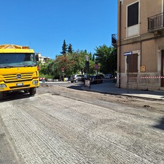 concluso intervento su viale Istria, davanti al "Bonomo"