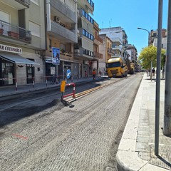 concluso intervento su viale Istria, davanti al "Bonomo"