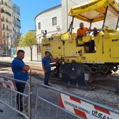 concluso intervento su viale Istria, davanti al "Bonomo"