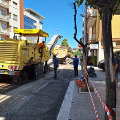 concluso intervento su viale Istria, davanti al "Bonomo"