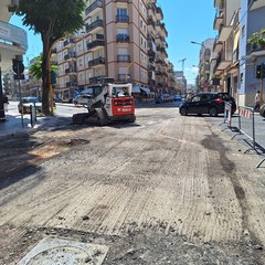 concluso intervento su viale Istria, davanti al "Bonomo"