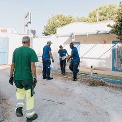 Camping "La batteria", lavori in corso