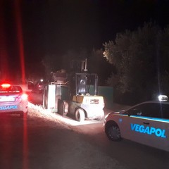 intervento delle guardie giurate della Vegapol