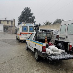 Emergenza neve Bat, l'impegno delle Misericordie