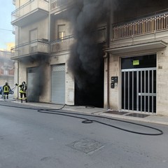 incendio ad Andria
