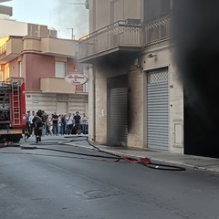 incendio ad Andria