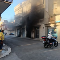 incendio ad Andria