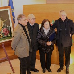 due opere di Michele Ficarazzo donate alla Farmalabor di Canosa di Puglia