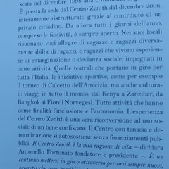 Riconoscimento per il centro Zenith nella rivista regionale "Volontariato"