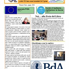 foto della prima di copertina del giornalino Voci dal Comprensivo