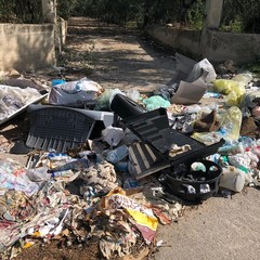 scocche di televisori ed elettrodomestici abbandonate in campagna