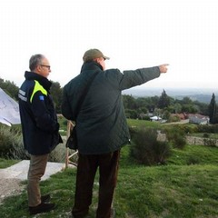 Francesco Martiradonna con Giovanni De Trizio della Protezione civile