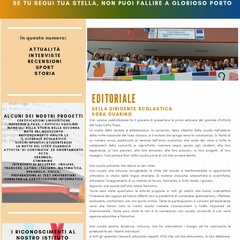 Prima pagina del giornale del liceo Troya