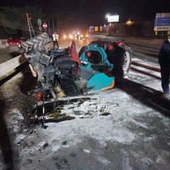 incidente sulla ex sp 231 all'altezza dello svincolo per contrada Martinelli