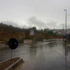 via Bisceglie allagata dalla pioggia