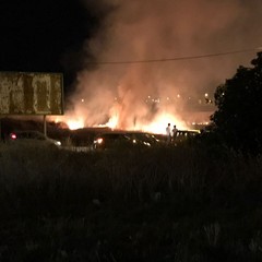 incendio al quartiere di San Valentino