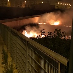 incendio al quartiere di San Valentino