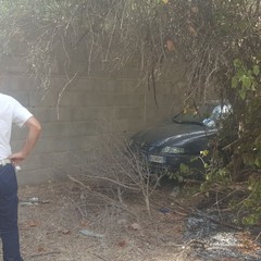 incendio e intervento della Polizia Municipale