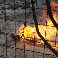 incendio villa confiscata