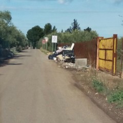 Rifiuti abbandonati in contrada Lama di Carro
