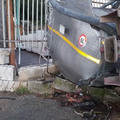 cisterna ribaltata sulla Trani Andria