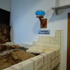 il presepe artistico presso la chiesa delle SS. Stimmate