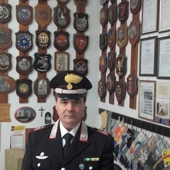 Il saluto al Luogotenente dei Carabinieri Michele Caputo