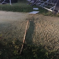 tentativo di furto di pannelli solari