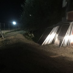 tentativo di furto di pannelli solari
