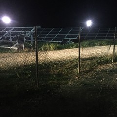 tentativo di furto di pannelli solari