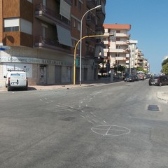 incidente stradale via Trani con via la Pineta