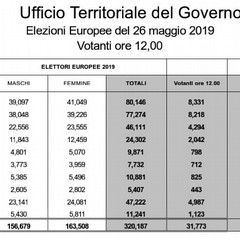 Affluenza alle 12