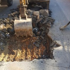 Eseguiti lavori stradali in via Verdi da parte dell'AndriaMultiservice