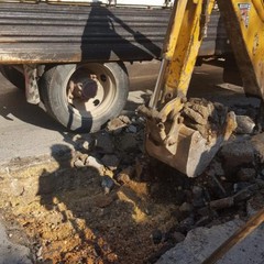 Eseguiti lavori stradali in via Verdi da parte dell'AndriaMultiservice