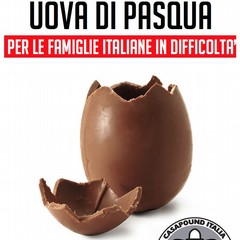 CasaPound raccoglie e distribuisce uova di Pasqua