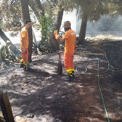 incendi nelle campagne di Andria