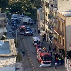incendio ad Andria