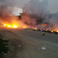 incendio SP rifiuti