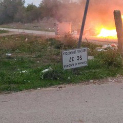 incendio SP rifiuti