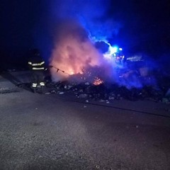 incendio SP rifiuti