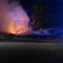 incendio SP rifiuti