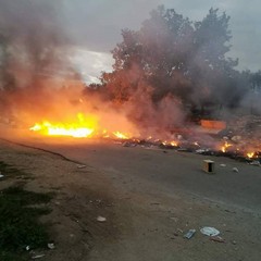 incendio SP rifiuti